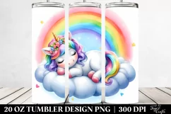 Baby Unicorn Cloud Rainbow | 20 oz Tumbler Product Image 2