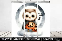 Cute Baby Owl on the Cloud for Halloween Product Image 2