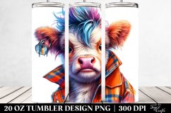 Model Posing Baby Highlandcow Tumbler Product Image 2