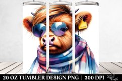 Model Posing Baby Highlandcow Tumbler Product Image 2