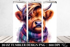Model Posing Baby Highlandcow Tumbler Product Image 2