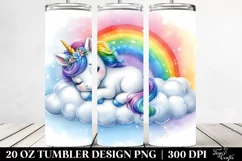 Baby Unicorn Cloud Rainbow | 20 oz Tumbler Product Image 2