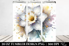 Shiny Narcissus Golden Tumbler Product Image 2