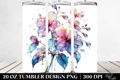Abstract Pastel Impatiens Art, High-Quality 20 Oz Tumbler Product Image 2
