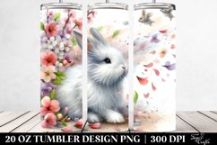 Spring Petals Rabbit Tumbler | 20 oz Tumbler Product Image 2
