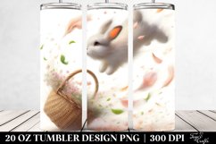 Spring Petals Rabbit Tumbler | 20 oz Tumbler Product Image 2
