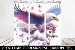 Watercolor Tumbling Baby Unicorn | 20 Oz Tumbler Product Image 2