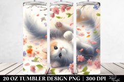 Spring Petals Cat Tumbler | 20 oz Tumbler Product Image 2