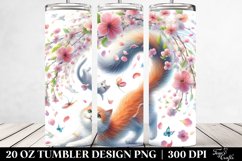 Spring Petals Cat Tumbler | 20 oz Tumbler Product Image 2