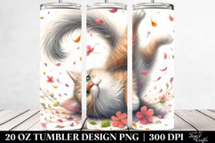 Spring Petals Cat Tumbler | 20 oz Tumbler Product Image 2