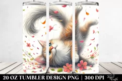 Spring Petals Cat Tumbler | 20 oz Tumbler Product Image 2