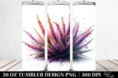 Anemone Watercolor Sublimation Tumbler Product Image 2
