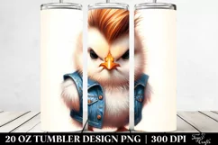 Cute Baby Chick in Jeans 20 Oz Tumbler Product Image 2