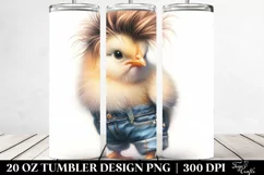 Cute Baby Chick in Jeans 20 Oz Tumbler Product Image 2