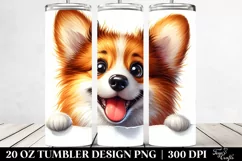 Cute Crazy Pembroke Welsh Corgi | 20 Oz Tumbler Product Image 2