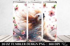 Spring Petals Dog Tumbler | 20 oz Tumbler Product Image 2