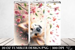 Spring Petals Dog Tumbler | 20 oz Tumbler Product Image 2