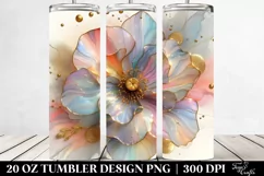 Abstract Pastel Poppy Design, High-Quality 20 Oz Tumbler Product Image 2