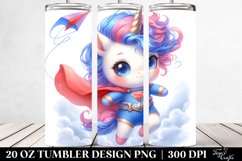 Baby Unicorn Hero Kite | 20 oz Tumbler Product Image 2