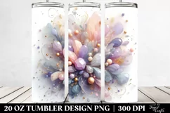 Shiny Lilac Watercolor Splash | 20 oz Tumbler Product Image 2