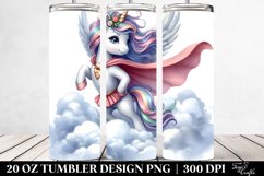 Cute Unicorn Hero Airy Mountaintop | 20 Oz Tumbler Product Image 2