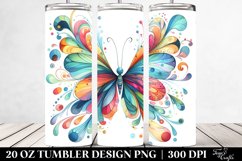 Colorful Butterfly | 20 Oz Tumbler Product Image 2