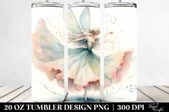 Washed Whimsical Fairy Dancing, Transparent 20 Oz Tumbler Product Image 2