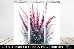 20 Oz Tumbler Sublimation | Metalic Heather Watercolor Product Image 2
