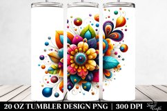 Colorful Flower | 20 Oz Tumbler Product Image 2