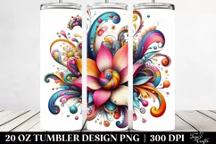 Colorful Flower | 20 Oz Tumbler Product Image 2