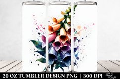 Abstract Glossy Foxglove Material Watercolor Splash | 20 Oz Product Image 2