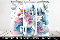 Dreamlike Castle Unicorn | 20 Oz Tumbler Product Image 2