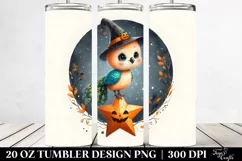 Retro Peacock on Star, High-Res 20 Oz Tumbler Product Image 2