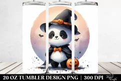 Digital Panda on Moon, High-Res 20 Oz Tumbler Product Image 2