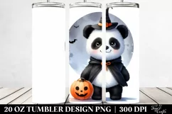 Digital Panda on Moon, High-Res 20 Oz Tumbler Product Image 2