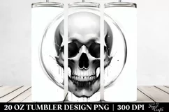 Digital Skull Painting | 20 Oz Tumbler Product Image 2