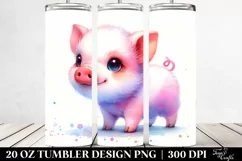 ,Simple Baby Pig 20 oz Tumbler Product Image 2