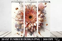 Golden Marble Shiny Tumbler Product Image 2