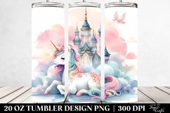 Serene Unicorn Sky Palace | 20 Oz Tumbler Product Image 2