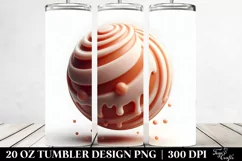 3D Round Candy Design, High-Quality 20 Oz Tumbler Product Image 2