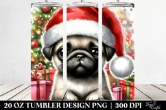 Expressive Pug Baby Watercolor 20 Oz Tumbler Product Image 2
