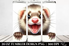 Funny Ferret Peek Tumbler Product Image 2