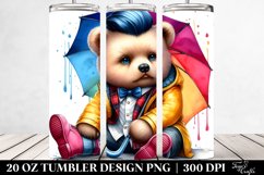 Watercolor Contempt Baby Bear | 20 oz Tumbler Product Image 2