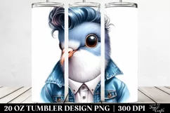 Baby Dove Posing with Jeans | 20 oz Tumbler Product Image 2