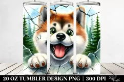 Cute Crazy Akita | 20 Oz Tumbler Product Image 2