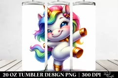 Cute Baby Unicorn Drawing | 20 Oz Tumbler Product Image 2