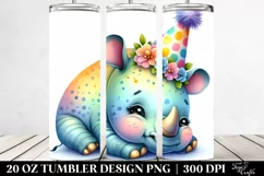 Sleeping Baby Rhino | 20 Oz Tumbler Product Image 2