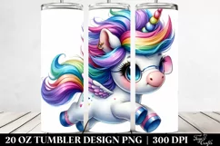 Baby Unicorn with Floral Wreath Clipart Product Image 2