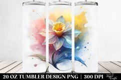 splash,Abstract Daffodil,20 oz Tumbler Product Image 2