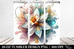 splash,Abstract Daffodil,20 oz Tumbler Product Image 2